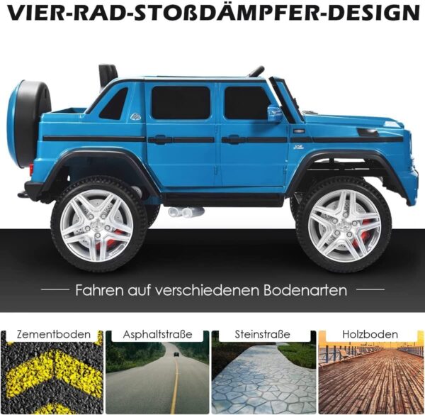 12V Mercedes-Benz Maybach Kinderauto mit Fernbedienung und MP3 Hupe - Image 8