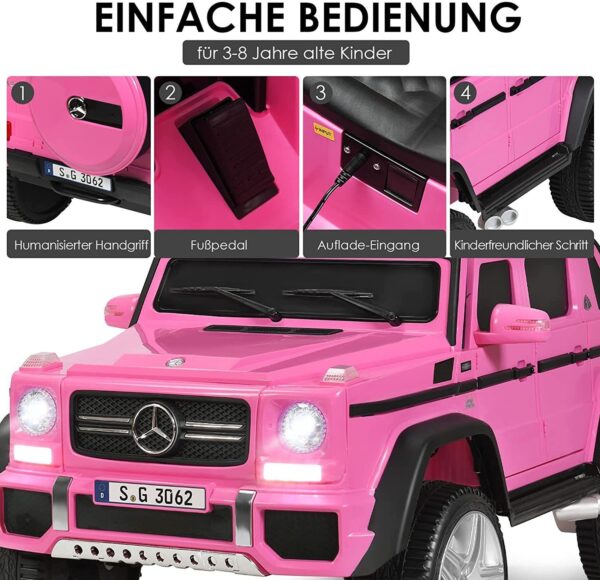 12V Mercedes-Benz Maybach Kinderauto mit Fernbedienung und MP3 Hupe - Image 12