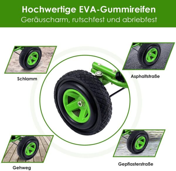 Gokart mit Handbremse und verstellbarem Sitz, Tretauto mit Vor- und Rückwärtsgang - Image 7