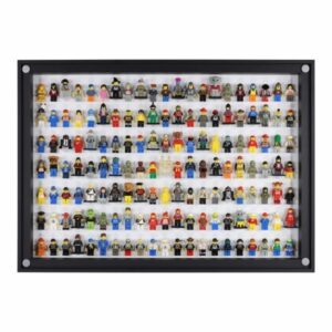 Click Vitrine PLUS Schwarz 500x700mm für 147 Lego® Figuren Aufbewahrung