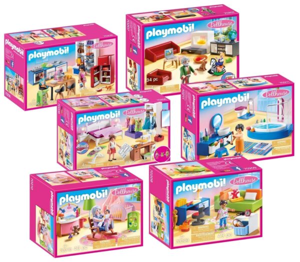 Playmobil Puppenhaus Möbel Set 70206-70211 – Neu und Originalverpackt