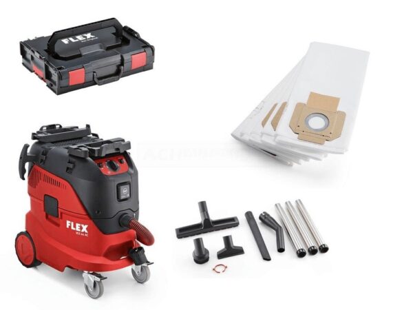 Flex VCE 44 M AC Staubsauger Set mit Reinigungsset & 5 Filtersäcken