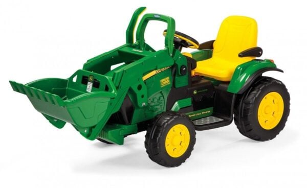 12V PEG PEREGO John Deere Elektro Traktor mit Ground Loader für Kinder