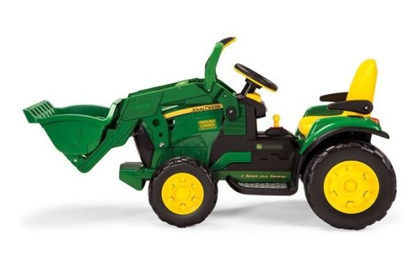 12V PEG PEREGO John Deere Elektro Traktor mit Ground Loader für Kinder - Image 1