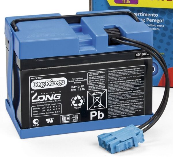 Peg Perego 12V 12Ah Akku für Elektrofahrzeuge und Spielzeug