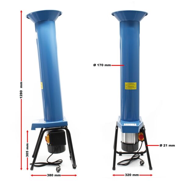 Wiltec Obsthäcksler 1100W - Effiziente Obstmühle für Kernobst bis 1000kg/h - Image 3