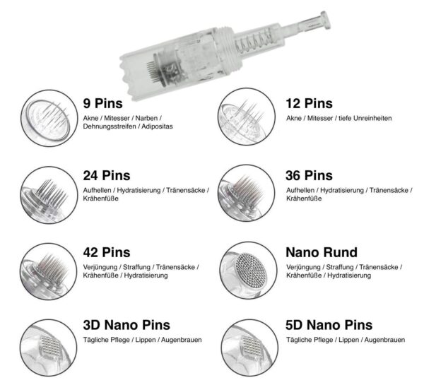 Ersatzköpfe für TBPHP Dermapen Geräte - Microneedling Nadeln - Image 2