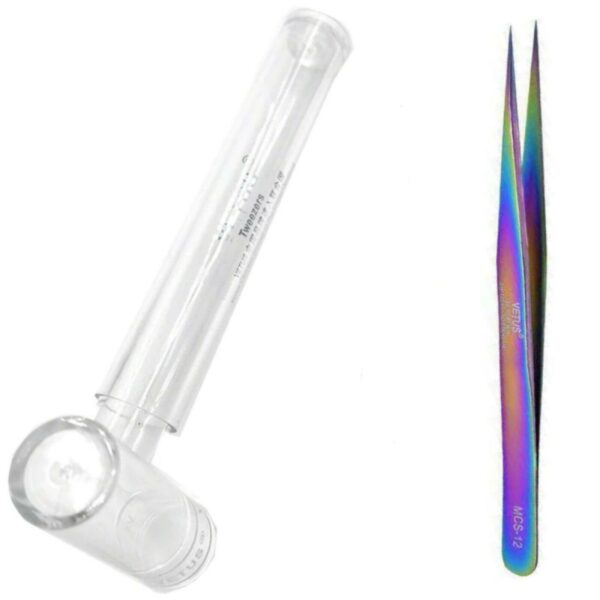 Vetus Wimpern Pinzette Set für Volumentechnik - 5 Farben & Etui - Image 5