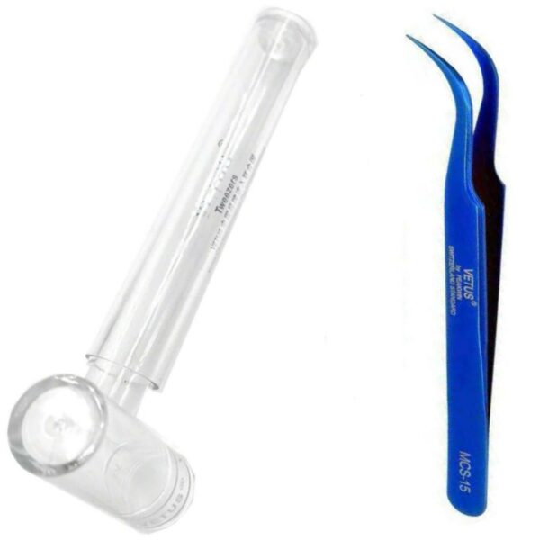 Vetus Wimpern Pinzette Set für Volumentechnik - 5 Farben & Etui - Image 12