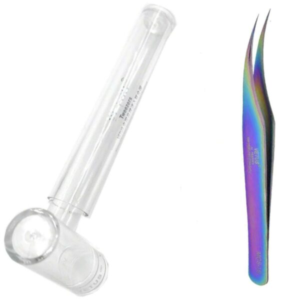 Vetus Wimpern Pinzette Set für Volumentechnik - 5 Farben & Etui - Image 15