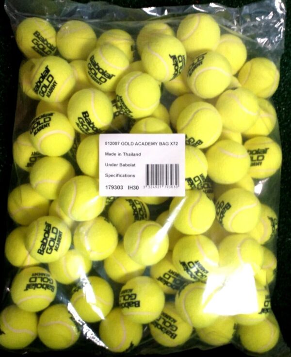 Babolat Gold Academy 72er Trainerbälle für Tennis - Hochwertige Tennisbälle