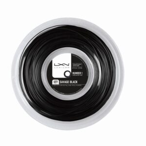 Luxilon Savage Black 200m Tennis-Saitenrolle für höchste Leistung