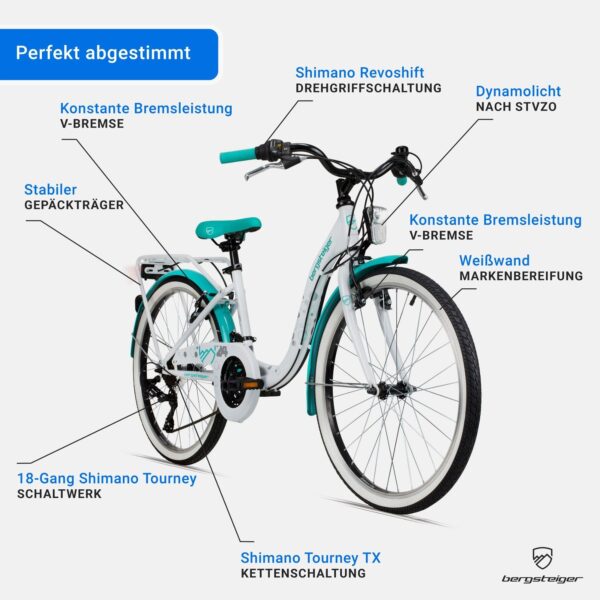 Bergsteiger Atlantis 20 Zoll Kinderfahrrad für 6-11 Jahre, 24 Zoll - Image 15