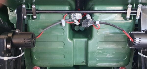 Jeep Willys MB Retro 3-Sitzer 24V Kinder Elektroauto grün 4x120W - Image 14
