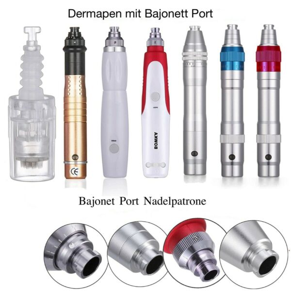 Microneedling Ersatzköpfe für Dermapen Bajonett Port 9 bis Nano Nadeln - Image 5