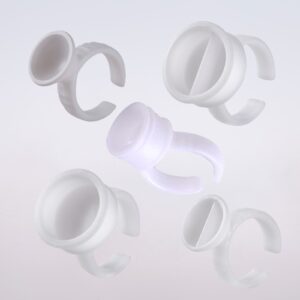 Permanent Makeup Wimpernverlängerung Microblading Einweg Fingerring Set