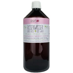 Bio Rosenwasser 1000 ml - Naturrein & Pure Organic Rose Water