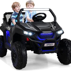 2-Sitzer Kinderauto mit Fernbedienung, 12V UTV, Musik & Scheinwerfer