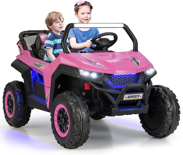 2-Sitzer Kinderauto mit Fernbedienung, 12V UTV, Musik & Scheinwerfer - Image 3