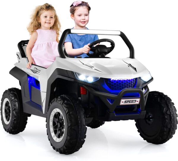 2-Sitzer Kinderauto mit Fernbedienung, 12V UTV, Musik & Scheinwerfer - Image 9