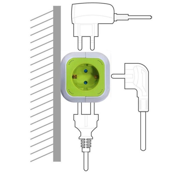 GreenBlue GB118G 4-fach Schuko-Steckdose mit 2 USB-Anschlüssen - Image 6