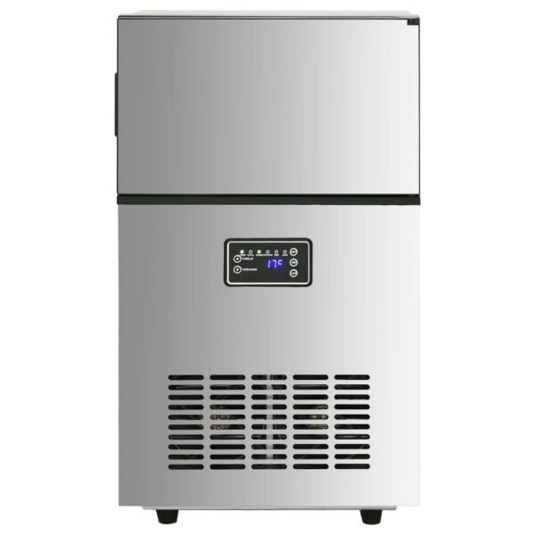 vidaXL Eiswürfelmaschine Silber - 45 kg Eisproduktion pro Tag - Image 2