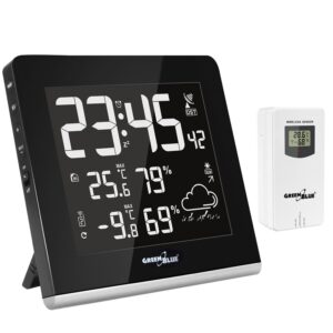 GreenBlue GB151 Multicolor Wetterstation mit Farbdisplay für präzise Wetterdaten