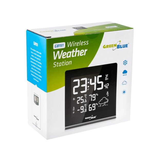 GreenBlue GB151 Multicolor Wetterstation mit Farbdisplay für präzise Wetterdaten - Image 6