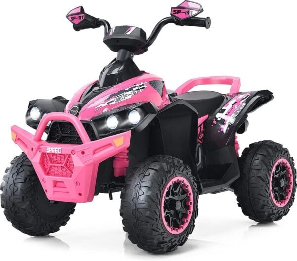 12V Elektro Kinderquad mit Musik, LED Scheinwerfer & Hupe für Kids