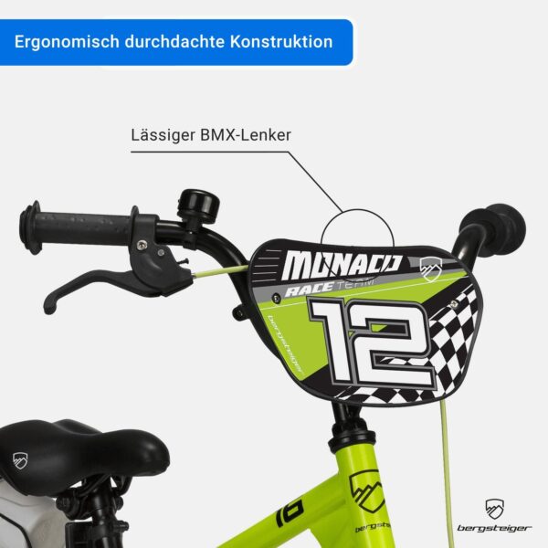 Bergsteiger Monaco 12 Zoll Kinderfahrrad für 3-4 Jahre mit Stützrädern - Image 6