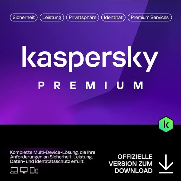 Kaspersky Premium Total Security 2025 - 5 Geräte, 1 Jahr, Anti-Phishing - Image 1