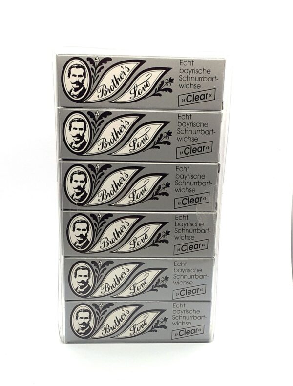 Bartwichse Brother's Love bayrisch klar 6 x 10 ml - Pflege für Bart und Schnurrbart - Image 1