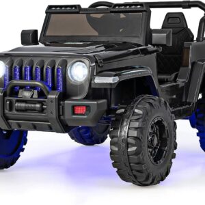 12V Kinder Elektroauto 2 Sitzer mit Fernbedienung, MP3 & Musik