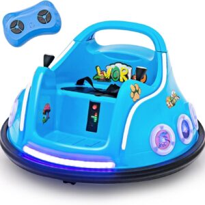 12V Kinder Autoscooter - Elektro Bumper Car mit Musik & Lichtern