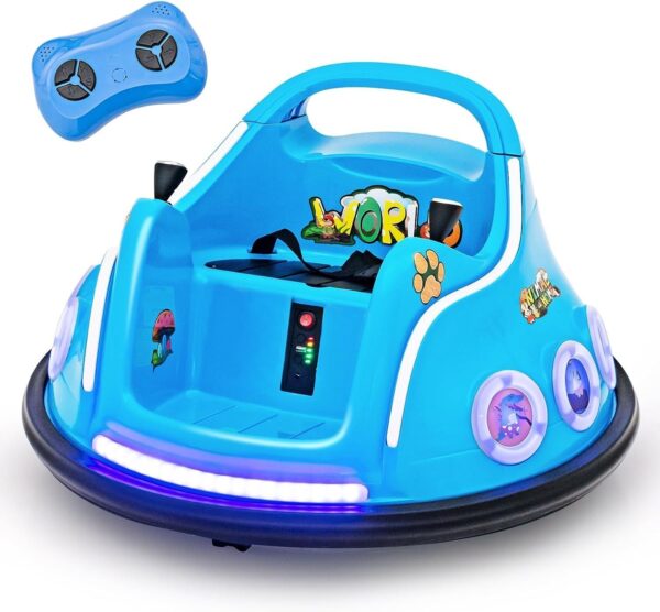 12V Kinder Autoscooter - Elektro Bumper Car mit Musik & Lichtern