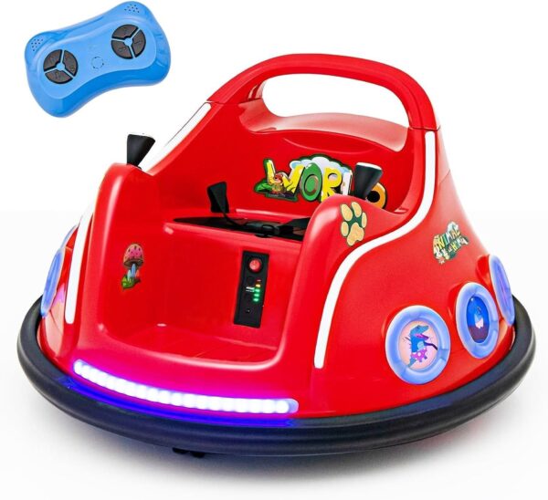 12V Kinder Autoscooter - Elektro Bumper Car mit Musik & Lichtern - Image 7
