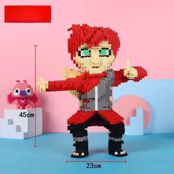 Anime Naruto Bausteine Puzzle Lernspielzeug Gaara Kakashi Sasuke Jiraiya - Image 6