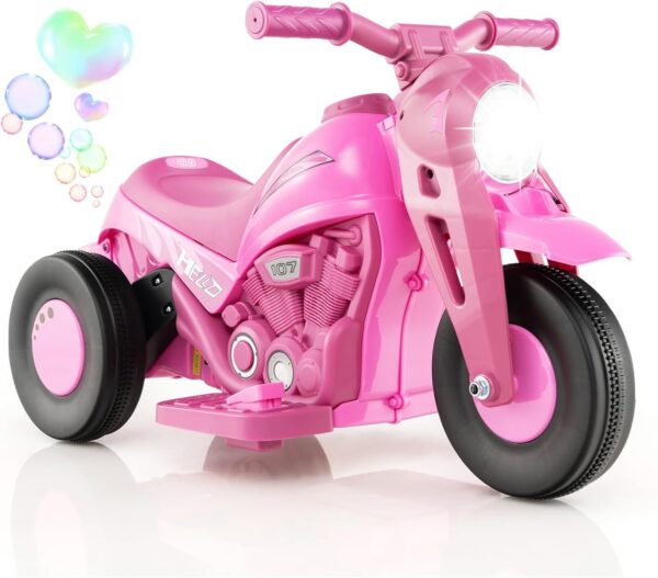 Kinder Elektro Motorrad 6V mit Seifenblasenmaschine, Musik & LED Lichtern - Image 13
