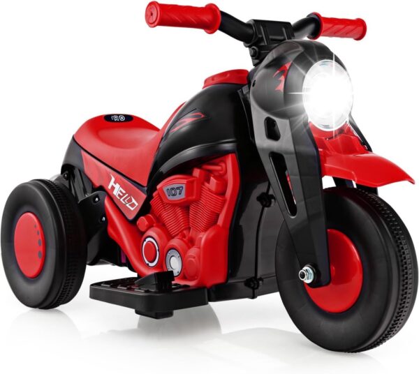 Kinder Elektro Motorrad 6V mit Seifenblasenmaschine, Musik & LED Lichtern - Image 17