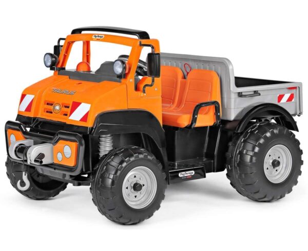 12V PEG PEREGO Taurus Kinder LKW Truck Zweisitzer für Abenteuer