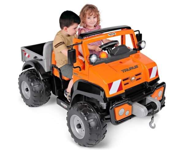 12V PEG PEREGO Taurus Kinder LKW Truck Zweisitzer für Abenteuer - Image 5