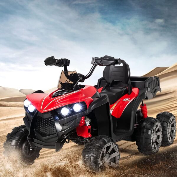 12V Elektro Kinderquad mit Stauraum und LED-Lichtern - 6 Räder Quad - Image 17