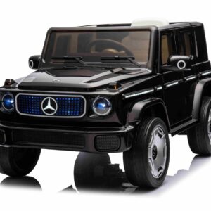 Mercedes G-Klasse EQG Kinder Elektrofahrzeug 12V mit Ledersitz und Gummireifen