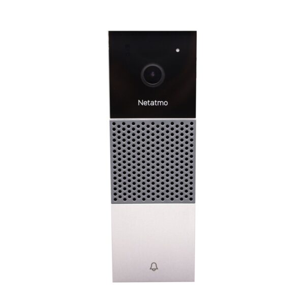 Netatmo Smart Video Doorbell - Smarte Videotürklingel Kamera in Schwarz/Silber