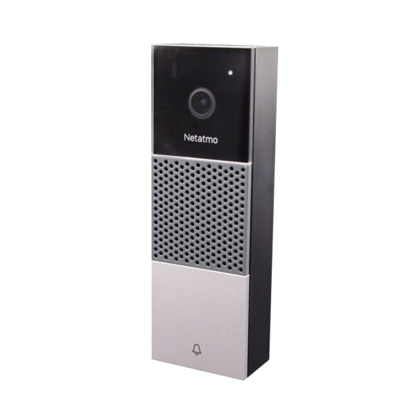 Netatmo Smart Video Doorbell - Smarte Videotürklingel Kamera in Schwarz/Silber - Image 1