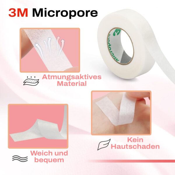 3M Micropore Klebeband für Wimpernverlängerung & Lash Extensions - Image 1