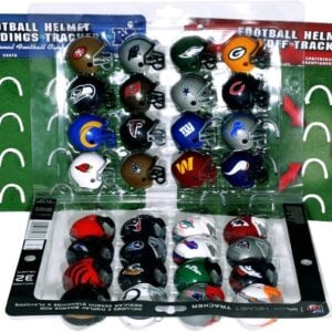 32-teiliges NFL Riddell Pocket Mini Tracker Set 2022 - Footballhelme