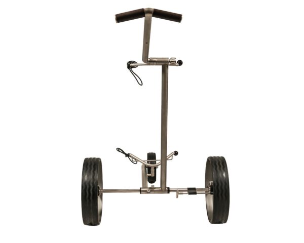 Fasan® 3-Rad Edelstahl Golf Trolley klappbar in Titan-Optik, zerlegbar - Image 2
