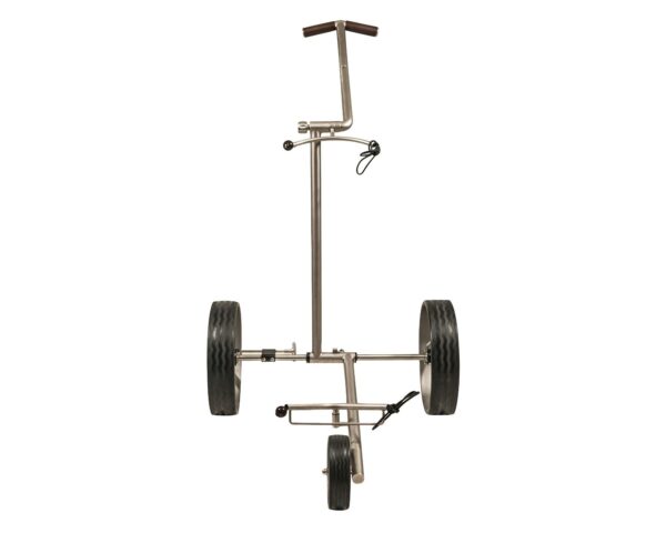 Fasan® 3-Rad Edelstahl Golf Trolley klappbar in Titan-Optik, zerlegbar - Image 3