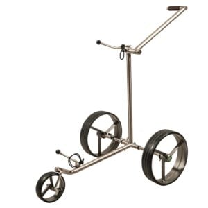 Fasan matt® Golf Trolley aus Edelstahl, klappbar und zerlegbar in Titan-Optik